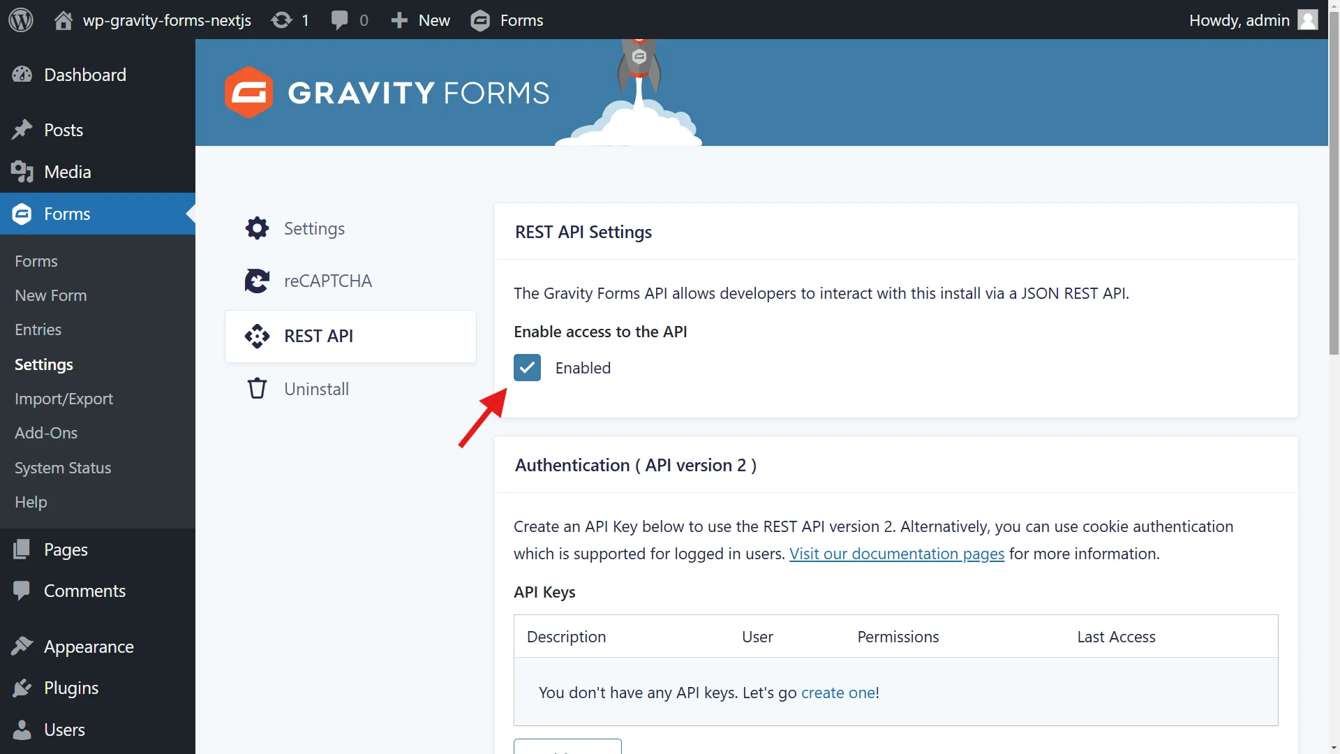 Enable API