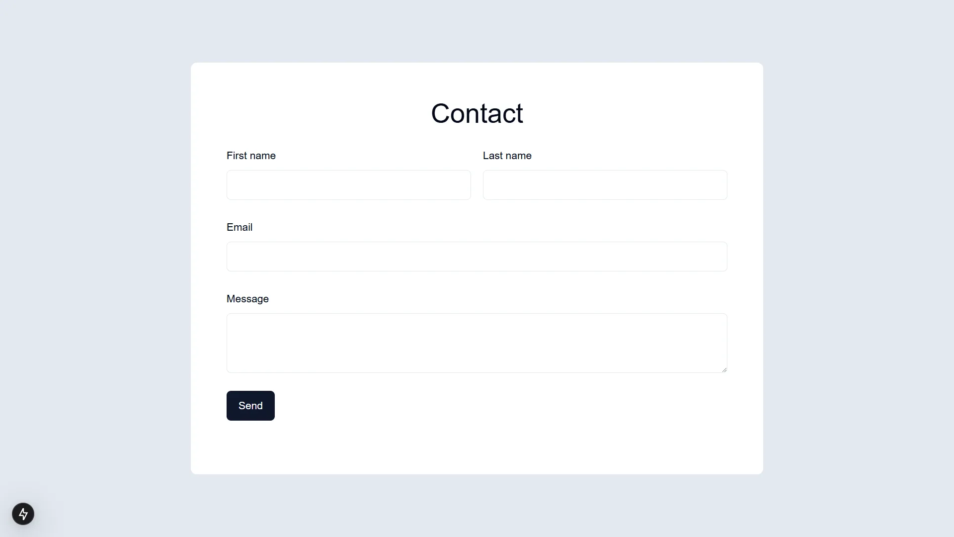 Next.js form