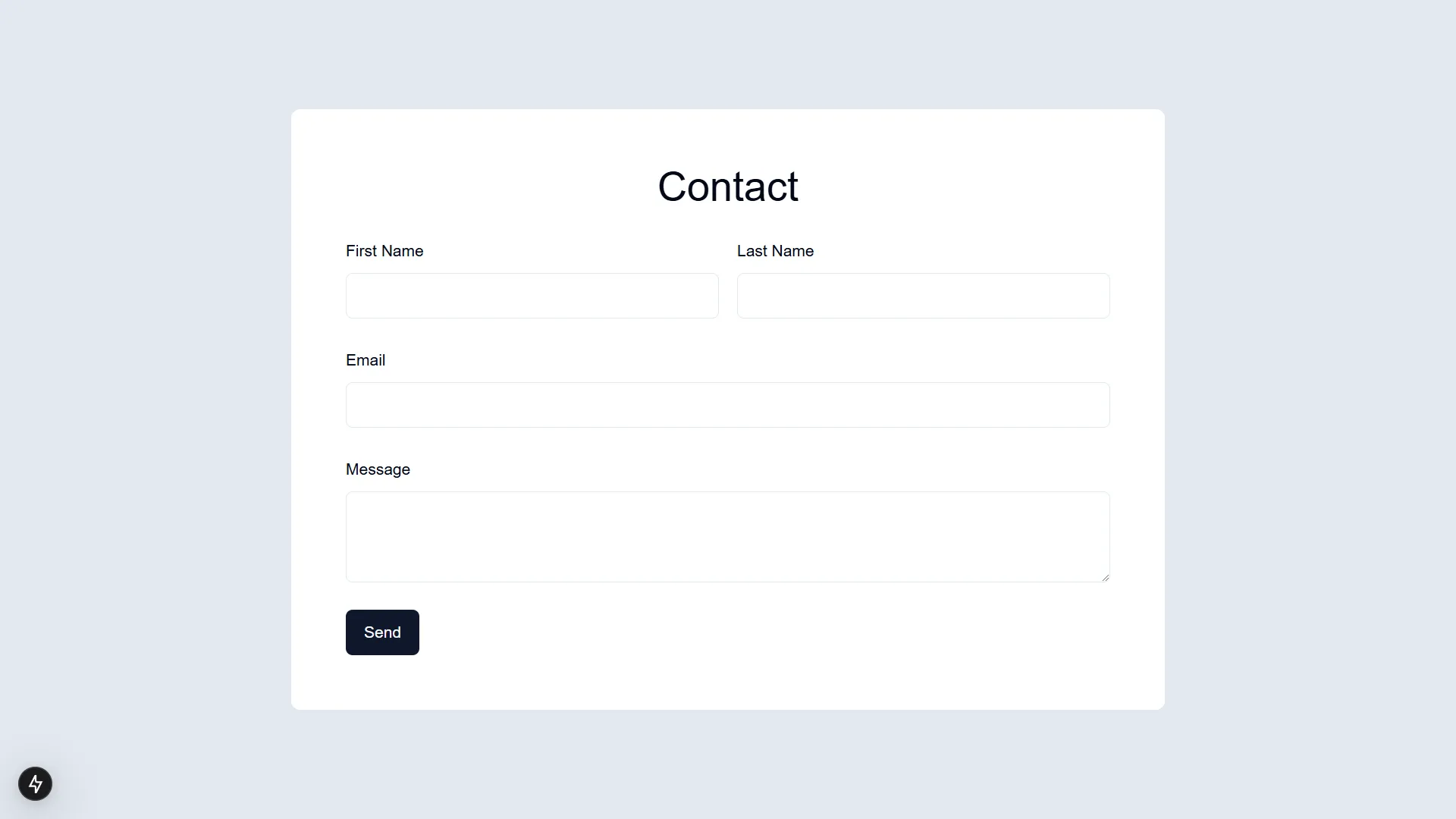 Next.js form