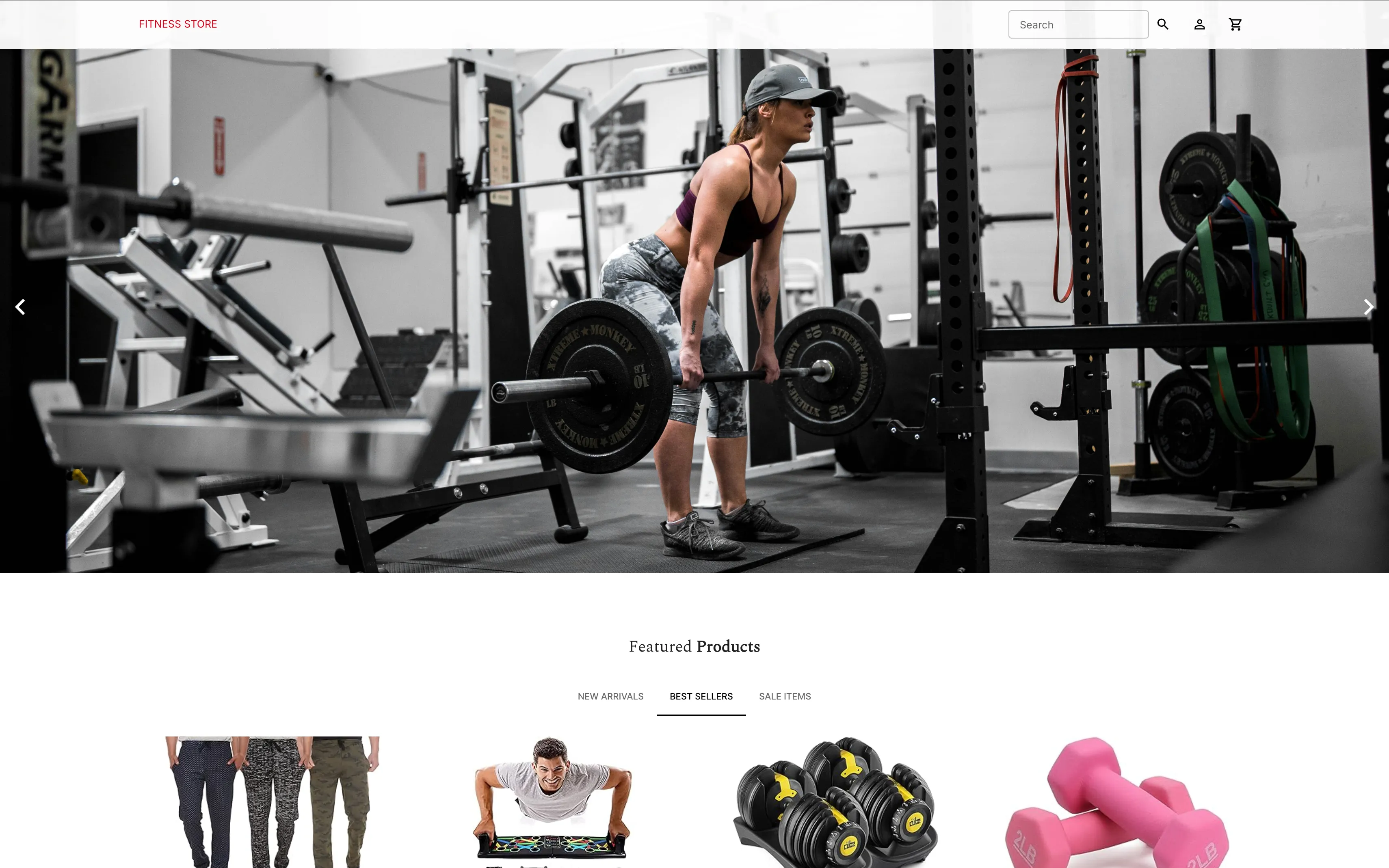 Fitness Store Preview