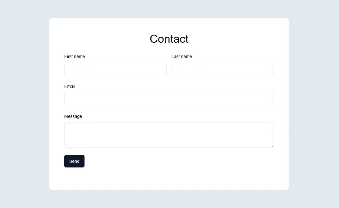 Next.js form